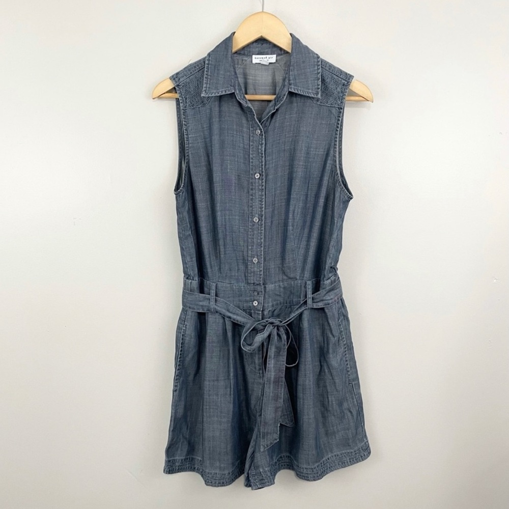 Anthropologie Current Air Chambray Romper